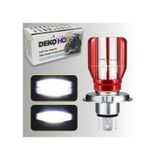 H4 Uzun Kısa Led Far Ampul Motosiklet Otomobil Led Işık 12-24V 6000K Beyaz Yüksek Performans 1800Lm