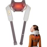 H5 Mini Taşınabilir Omuz ve Boyun Masaj Aleti, Shiatsu Yoğurma Fonksiyonu, Isıtmalı Masaj, Yık - Çok Renkli