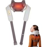 H5 Mini Taşınabilir Omuz Ve Boyun Masaj Aleti, Shiatsu Yoğurma Fonksiyonu, Isıtmalı Masaj, Yıkanabilir Kumaş, Kablosuz Tasarım, Type-C Şarjl�
