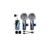 H68 Type-C + Lightning + Aux 2li 3in1 Kablosuz Yaka Mikrofonu H680690