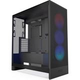 H7 Flow Rgb | Fanlı Orta Kule Atx Hava Akışı Muhafazası | Doğrudan Gpu Soğutma Için Zeminde Fan Destekler | 360 mm Tek Çerçeveli Fan | Kablo Yönetimi | Siyah