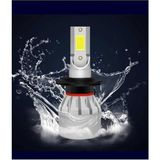 H7 LED Xenon Mini Far Ampul, Şimşek Etkili Beyaz Işık - 2XS - 001-Siyah