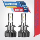 H7 Led Zenon C6 Mini Led Xenon Ampul 12800 Lümen Beyaz Renk 6000