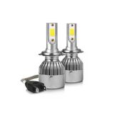 H7 Şimşek Led Zenon Xenon Led Uzun Kısa 5800 Lümen