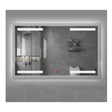 (h)70x120 cm Buğu Çözücülü Kumlamalı Banyo Aynası