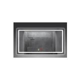 (h)80x100cm Buğu Çözücülü Dokunmatik Işıklı Kumlamalı Banyo Aynası