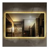 (h)80x120 cm Buğu Çözücülü Dokunmatik Işıklı Ledli Banyo Aynası