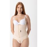 HA-100 Kopçalı Mayo Korse Medikal Liposuction Karın Germe Doğum Sonrası Günlük Korse - Bej - XS