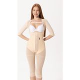 HA-2120 H&a Korse Stage 2 Bbl Kollu Diz Altı Korse Medikal Liposuction Karın Germe Doğum Sonrası Günlük - Bej - 3XL