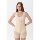 HA-3100 H&a Korse Stage 2 Göğüslü Kısa Şort Korse Medikal Liposuction Karın Germe Doğum Sonrası Günlük Korse - Bej - 2XL