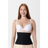HA-700 H&a Korse 3 Panelli Bandaj Kadın Erkek Liposuction Karın Germe Aksesuarları Estetik Ameliyat - Siyah - XL - 2XL