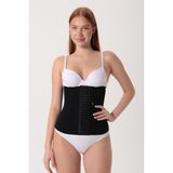 HA-750 H&a Korse Bel Waist Trainer Korse Balenli Medikal Liposuction Karın Germe Doğum Sonrası Günlük Korse - Siyah - 2XS