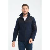 H&A İSTANBUL Erkek Tam Fermuar Softshell Garnili Polar ceket 3 cepli göğüs kısmı su ve ruzgar geçirmez