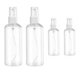 HAALII Küçük Sprey Şişesi, Sprey Şişeleri, Şeffaf Boş İnce Sis Plastik Mini Seyahat Şişesi Seti, Küçük Doldurulabilir Kaplar, 2 * 50 ml, 2 * 100 ml