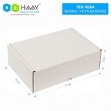 HAAY AMBALAJ 17x13x5 Cm Beyaz E-Ticaret Kutusu 50 ADET