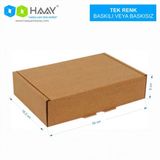 HAAY AMBALAJ 24x16,5x6cm Kraft E-ticaret Kargo Kutusu [20 Adet]