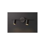 habek avize MAT SİYAH İKİLİ LED SPOT LED APLİK LED AVİZE GÜNIŞIĞI AMPULLÜ LED DUVAR APLİK