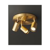 habek avize Mylights 3lü üçlü Mat Gold Eskitme Altın Kaplama Metal Gövde Tavan Spot Led Hareketli başlık