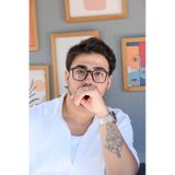 Habeq Erkek Kare Trend Model Mavi Işık Korumalı Gözlük Blue Block Çok Renkli