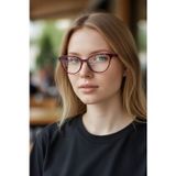 Habeq Kemik Şeffaf Unisex Mavi Işık Korumalı Ekran Gözlüğü Gözlük