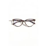 Habeq Unisex Mavi Işık Korumalı Leopar Gözlük Cat Eye Blue Block Optik Uyumlu