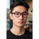 Habeq Wayfarer Leopar Desenli Mavi Işık Koruyucu Optik Uyumlu Camları Değiştirilebilir Gözlük Unisex