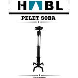 Habl 110 cm Pelet Sobası – Kamp ve Bahçe Için & Pelet ve Pürmüz Çakmak Hediyeli