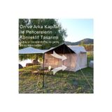Habl 12 Kişilik 12m2 Tenteli,Çift Odalı 420D Sertifikalı Oxford Kumaş 4 Mevsim Şişme Çadır 400*360*220cm