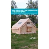 HABL 6 Kişilik 6.3m2 Su,rüzgar ve Kar Geçirmez 420D Oxford Kumaşlı 4 Mevsim Şişme Çadır 300*210*200CM