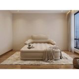 Habl Çift Kişilik Kendi Kendine Şişen Otomatik Şişme Yatak Çıkarılabilir Başlıklı Kamp ve Misafir Yatağı 203X152X40CM