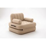 Habl Tek Kişilik 2'si 1 Arada Şarjlı Şişme Koltuk ve Yatak 190X100X65 - Siyah