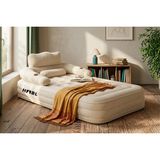 Habl Tek Kişilik Kendi Kendine Şişen Otomatik Şişme Yatak Çıkarılabilir Başlıklı Kamp ve Misafir Yatağı 190X99X40CM