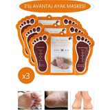 Habune Soyulabilir 3lü Ayak Maskesi Peeling Çorabı – Topuk Çatlak Giderici, Nemlendirici, Ölü Deri Temizleyici Bakım Maskesi