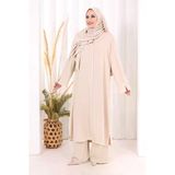 Hac Umre Biyeli Pantolonlu Tunik Takım Şal Hediye 8001 Taş