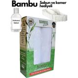 Hac Umre Ihramı Bambu 1250GR Kutulu - Kemer ve Kokusuz Sabun Hediyeli - Beyaz - 110 x 220 cm