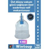 #Hacamat Vakumlu Hijyenik Tıbbi Kalite Şeffaf Tek Kullanımlık Sert 5 Numara Hacamat Kupası 100 Adet