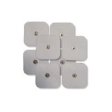 Hacamatik 8 Adet Tens Pedi - 5x5 Cm Çıtçıtlı Elektroped - Yedek Ped