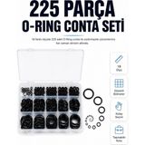 Hace Bazaar 225 Parça Profesyonel O-Ring Conta Kiti Su, Yağ ve Hava Sızdırmazlık Tamir Seti - Renkli - standart