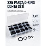 Hace Bazaar 225 Pcs O-Ring Conta Seti Profesyonel Tamir, Bakım ve Sızdırmazlık Çözümü - Renkli - standart