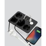 Hace Bazaar 3 USB Çıkışlı 4’lü Akıllı Priz 2500W 2 Metre Kablo