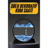 Hace Bazaar 3D LED Işıklı Kum Saati Gece Lambası Hareketli Sulu Kum Saati Dekoratif - Renkli - standart