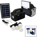 Hace Bazaar 3ın1 - Solar 2in1 Sabit+Oynar Başlı El Feneri - Radyo - Mp3 Bluetooth - Usb/ Tf Port - 4 Parça Ampul Kablolu - Powerbank (4887) - Renkli
