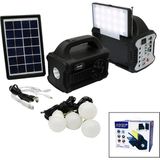 Hace Bazaar 3ın1 - Solar 2in1 Sabit+Oynar Başlı El Feneri - Radyo - Mp3 Bluetooth - Usb/ Tf Port - 4 Parça Ampul Kablolu - Powerbank (K95) - Renkli