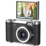 Hace Bazaar 4K Dijital Retro Video Kamera 48MP 18X Zoom Flaşlı (32GB) Kart Dijital Vlog Fotoğraf Makinesi Türkçe Siyah
