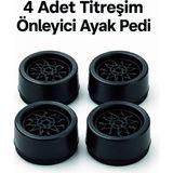 Hace Bazaar 4'lü Set Çamaşır Makinesi Titreşim Önleyici Ped - Renkli - standart