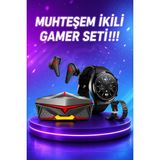 Hace Bazaar Anc Özellikli Bluetooth Kulaklık ve Amoled Ekran Akıllı Saat Uyku ve Sağlık Takibi Nabız Ölçer - Renkli - 1