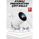 Hace Bazaar Ayaklı Oyun Projeksiyonu Çift Kollu Taşınabilir Sinema Projektörü