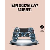Hace Bazaar Bluetooth Kablosuz Ps4 Gamepad Çift Motorlu Siyah Controller - HCB1231392-1054