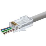 Hace Bazaar Cat5 Konnektör Ez RJ45 100LÜ Paket Şeffaf HDX5044