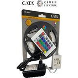 Hace Bazaar Cata Ct 4557 Rgb Şerit LED Set 5 mt Rgb LED 3 Renk+Trafo+ Kumanda - Renkli - 1